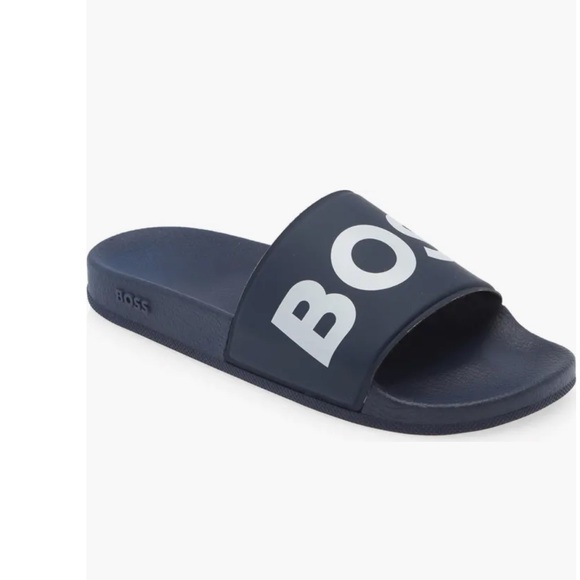 Boss Dark Blue Slide Sandals main image 5